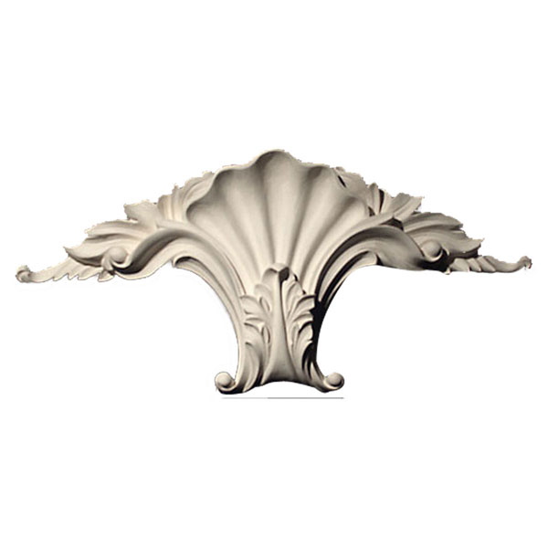 Pearlworks - KS-105A-XT - Approx. 16-3/4" x 7-3/4" x 3" Extended shell with acanthus leaf. Use with MLD-182 & MLD-183 not for use on arches.