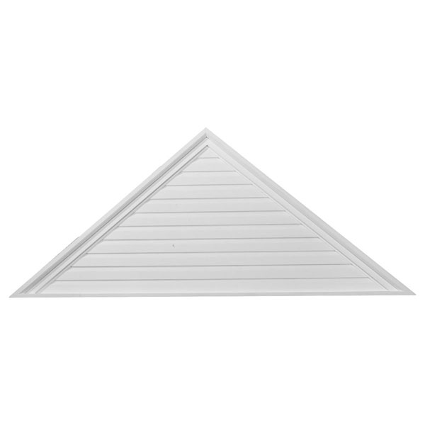Ekena Millwork - GVTR65X21F - 65"W x 21 3/4"H x 2 1/4"P,  Pitch 8/12 Triangle Gable Vent, Functional