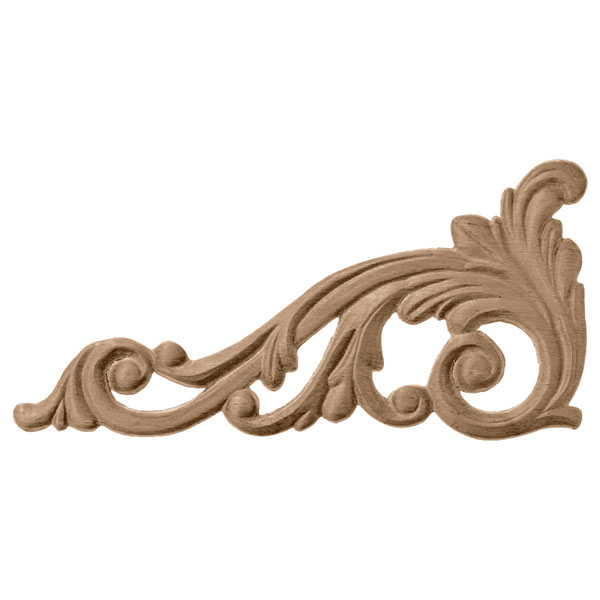 Osborne Wood Products, Inc. - BX1523BH - 3 1/2"W x 7 3/4"H, Embossed Onlay, Beech, Right