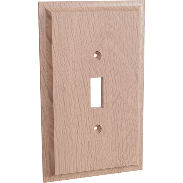 Brown Wood Products - BW01450001-1 - Single Toggle Light Switch Plate