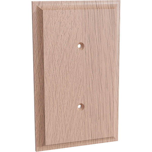 Brown Wood Products - BW01452002-1 - 3 1/2"W x 3/8"D x 5 3/4"H Single Blank Switch Plate Cover