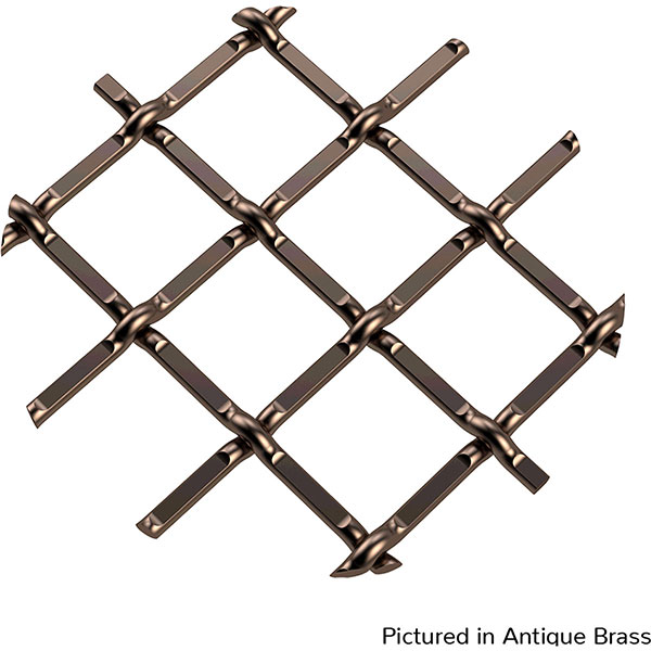 Brown Wood Products - BW0136481214F-1 - Round Single Diamond Decorative Cabinet Grille