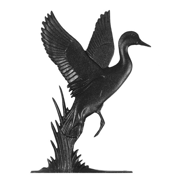 Whitehall Products LLC - WH03070 - 8"L x 11"H 30" Duck Traditional Directions Weathervane, Rooftop Black