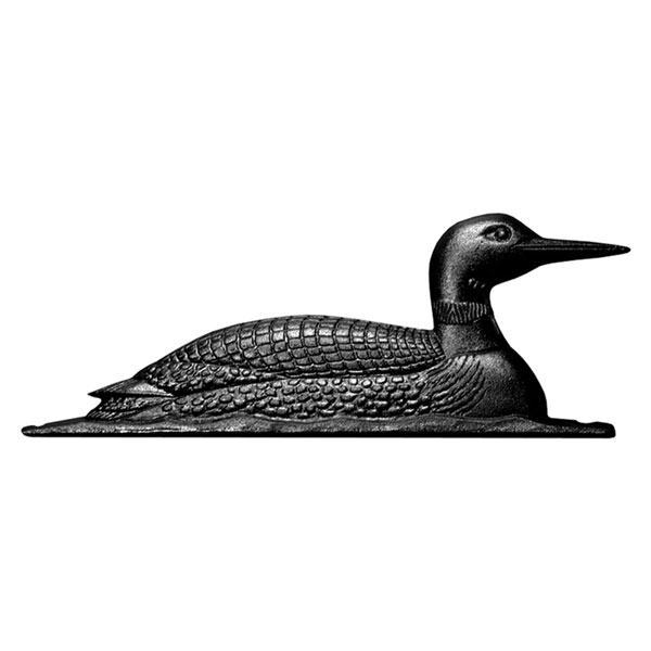 Whitehall Products LLC - WH65520 - 10"W x 4"H 30" Loon Traditional Directions Weathervane, Rooftop Black