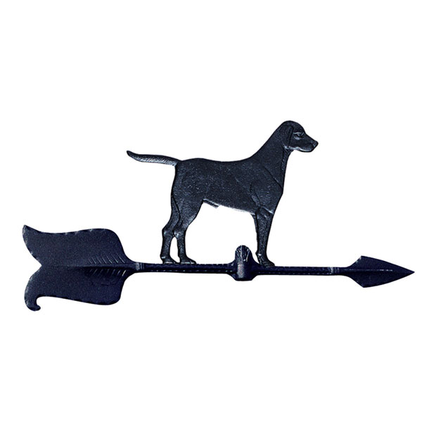 Whitehall Products LLC - WH00079 - 8 1/2"L x 6"H 24" Retriever Accent Directions Weathervane, Black