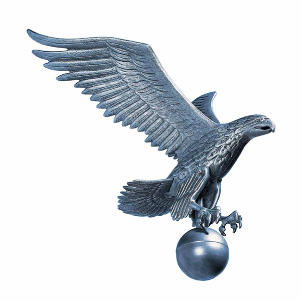 Whitehall Products LLC - WH00794 - 15"W x 19"H Large Flagpole Eagle, Pewter