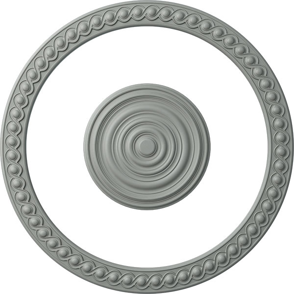 Ekena Millwork - CRM29HI13CA - 28 3/4"OD x 23 5/8"ID Ceiling Ring with 12 5/8"OD Ceiling Medallion Carton Light Accent Kit