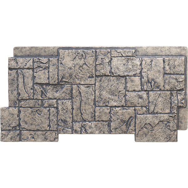 Ekena Millwork - EverStone Castle Rock Faux Stone Panel, 49"W x 24 1/2"H x 1 1/4"D
