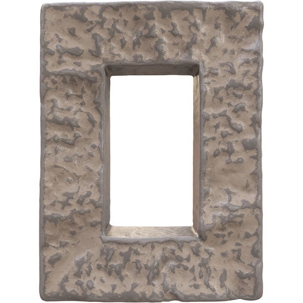 Ekena Millwork - Universal Electrical Cover for EverStone Faux Stone Siding Panels, 4"W x 3"D x 7 7/8"H