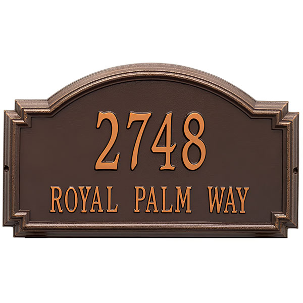 Whitehall Products LLC - WH1295 - 20 1/2"W x 12"H x 1 1/4"D Williamsburg Two Line Wall Plaque