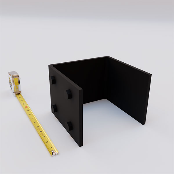 Ekena Millwork - BMSTRP08X08S - 8"W x 8"H Smooth Beam Strap, for use with Heritage Timber 7 1/2"W x 7 1/2"H Beam