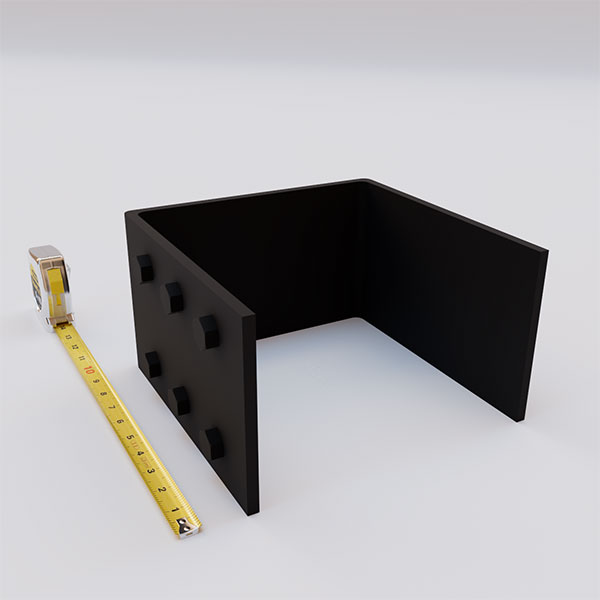 Ekena Millwork - BMSTRP10X10S - 10"W x 10"H Smooth Beam Strap, for use with Heritage Timber 9 1/2"W x 9 1/2"H Beam