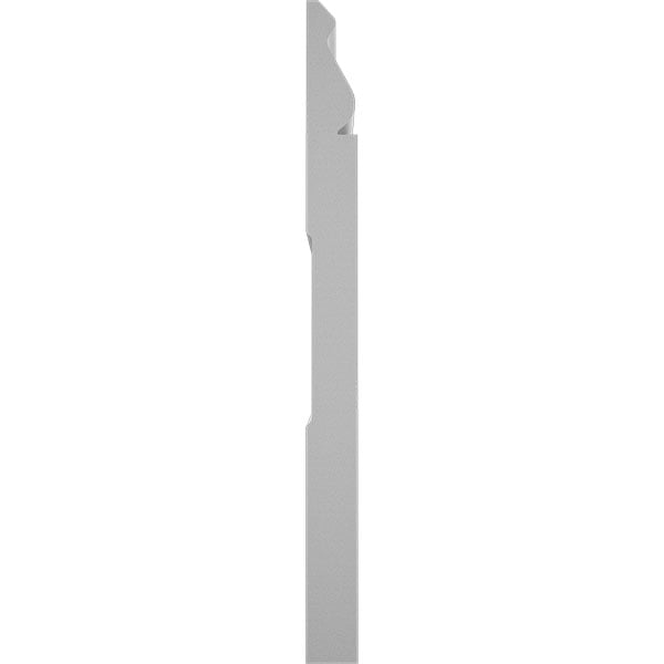 TruCraft - MLDP01X07WM810WH - WM810 - 7 1/4"H x 9/16"P x 96"L, TrueCraft PVC Colonial Baseboard Moulding, White