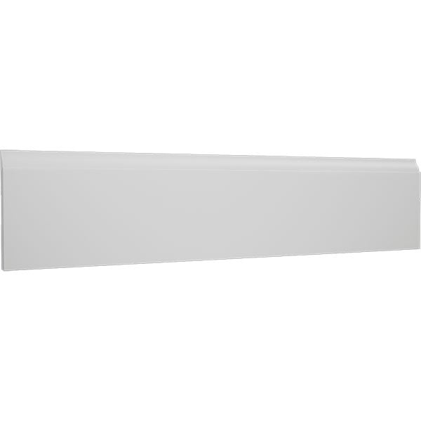 TruCraft - MLDP01X04WM620WH - WM620 - 4 1/4"H x 1/2"P x 96"L, TrueCraft PVC Colonial Baseboard Moulding, White