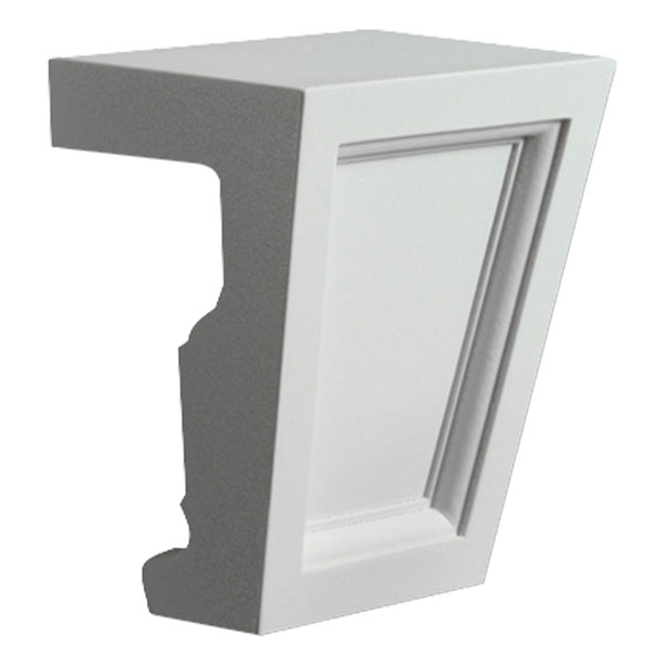 Fypon, Ltd. - KP4TM - 4 1/4"W x 4 1/2"H x 2 3/4"P Recessed Keystone (for use with MLD215)