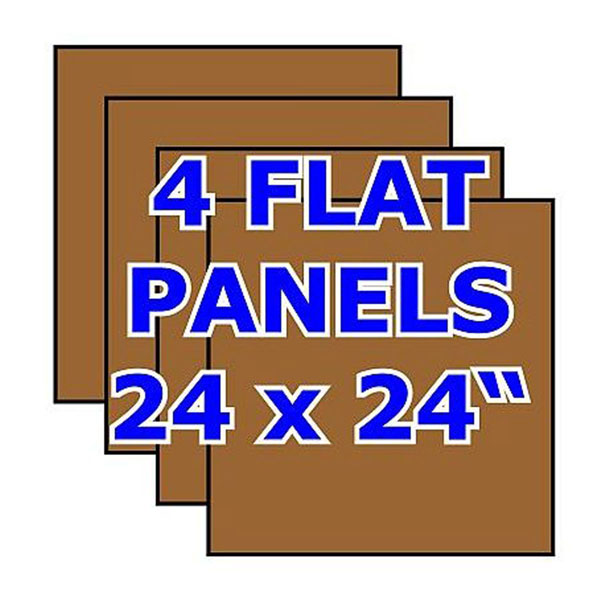 Elite Trimworks Corp. - FPW-4PL-OAK - Pack of 4 Oak Flat Panels -- no stiles