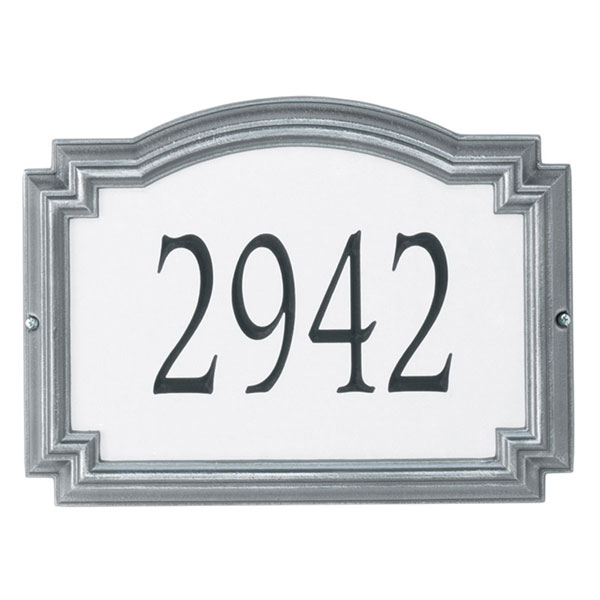 Whitehall Products LLC - WH5674 - 14"W x 10 1/4"H x 1 1/4"D Williamsburg Reflective Wall Plaque One Line