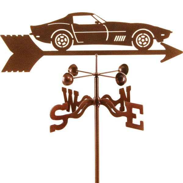 EZ Vane, Inc. - VS70CO - 21"L x 5"H Vintage Series 1970 Corvette Car Weathervane Kit