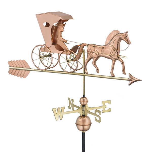 Good Directions - GD548PA - Country Doctor Weathervane with Arrow - Pure Copper