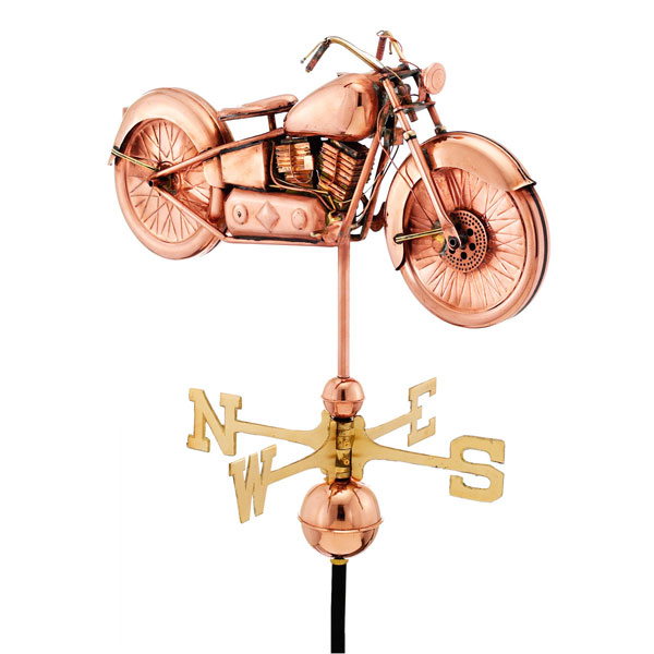 Good Directions - GD669P - Motorcycle Weathervane - Pure Copper