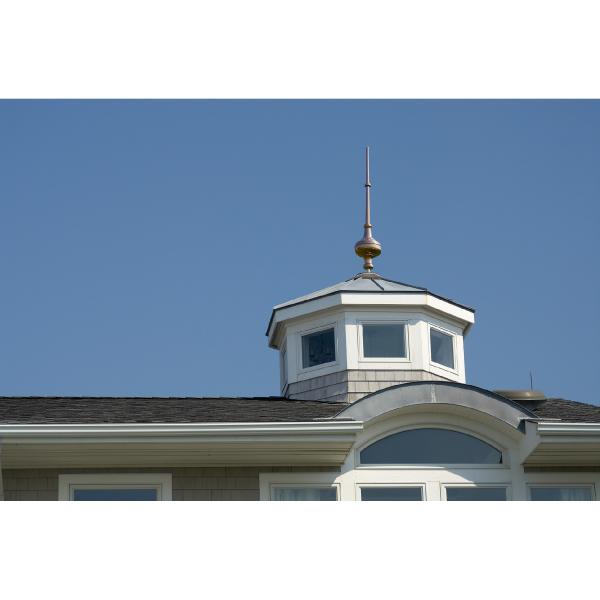 Good Directions - GD713 - 28" Morgana Pure Copper Rooftop Finial with Roof Mount