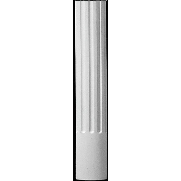 Pearlworks - COLM-114B-8' - 4 1/2"W x 1 1/8"D x 8'H Radius with Concave Flutes Plain Design Column, Resin