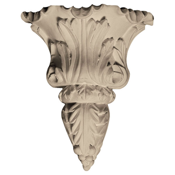 Pearlworks - CB-105 - Approx. 4" x 4-3/4" x 2" Half round acanthus.