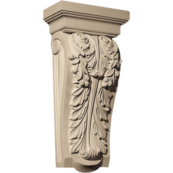 Pearlworks - CB-165 - Approx. 8-3/4" x 17-3/4" x 4-1/4" Acanthus on smooth.