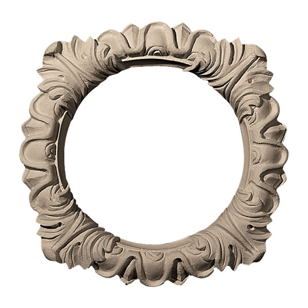 Pearlworks - RING-102B - Approx. 8" O.D x 6" I.D x 1/2" Acanthus leaf lighting trim.