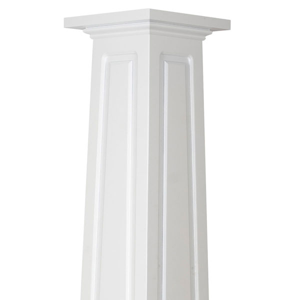 Turncraft Architectural - ECETR - Craftsman Classic Square Tapered Raised Panel Column w/ Standard Capital & Base