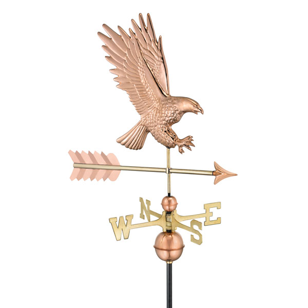 Good Directions - GD1969P - American Bald Eagle Weathervane - Pure Copper