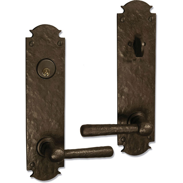Coastal Bronze - 300-00-ES - 2 3/4"W x 11"H Bronze Euro Style Entry Door Hardware Set