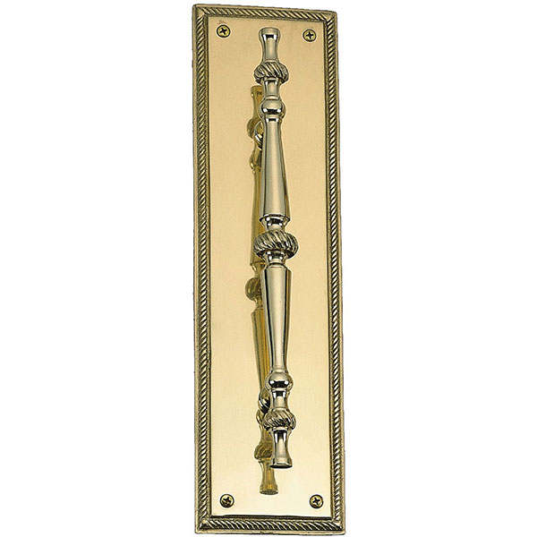 Brass Accents - A06-P0241 - 3"W x 12"H Academy Plate w/ 6" Center-to-Center Pull Handle