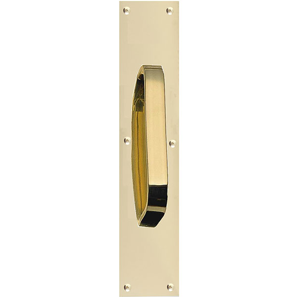 Brass Accents - A07-P6321 - Traditional Plate w/ 6" Center-to-Center Pull Handle