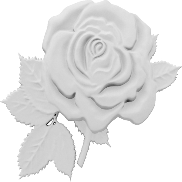 Ekena Millwork - ONLCWCHUF-R - Winchester Rose Right Onlay