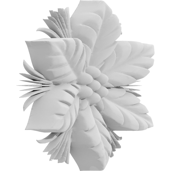 Ekena Millwork - ROSCPNXUF - Christmas Poinsettia Flower Rosette