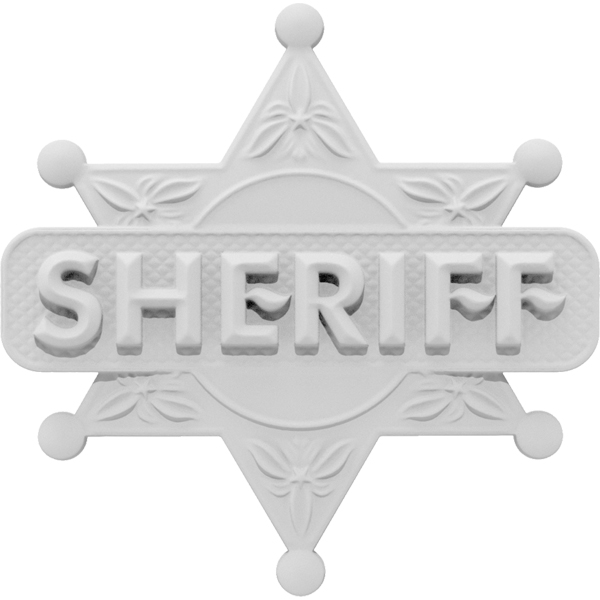 Ekena Millwork - ONLCSHFUF - Hometown Hero Sheriff Onlay