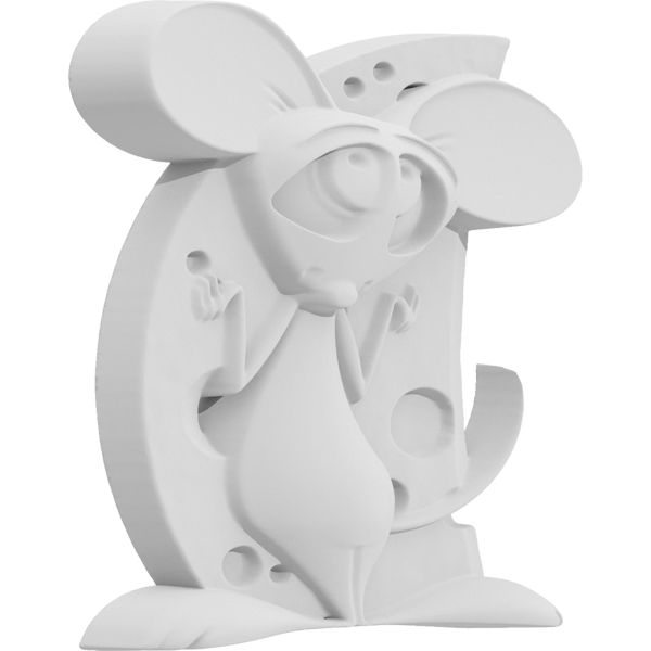 Ekena Millwork - ONLCMOSUF-L - Comic Mouse Left Onlay