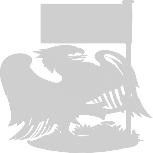 Ekena Millwork - ONLCHFLUF-L - Heraldic Falcon Left Onlay
