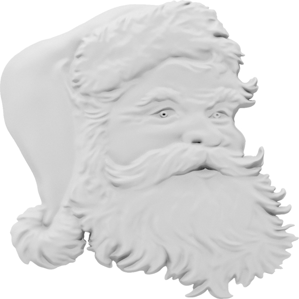 Ekena Millwork - ONLCSRXUF-R - Christmas Santa Beard Right Onlay