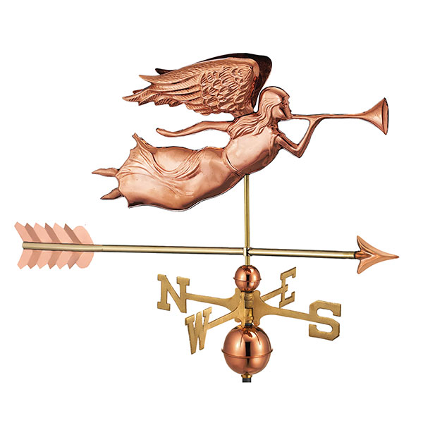 Good Directions - GD630PA - Angel with Arrow Weathervane - Pure Copper