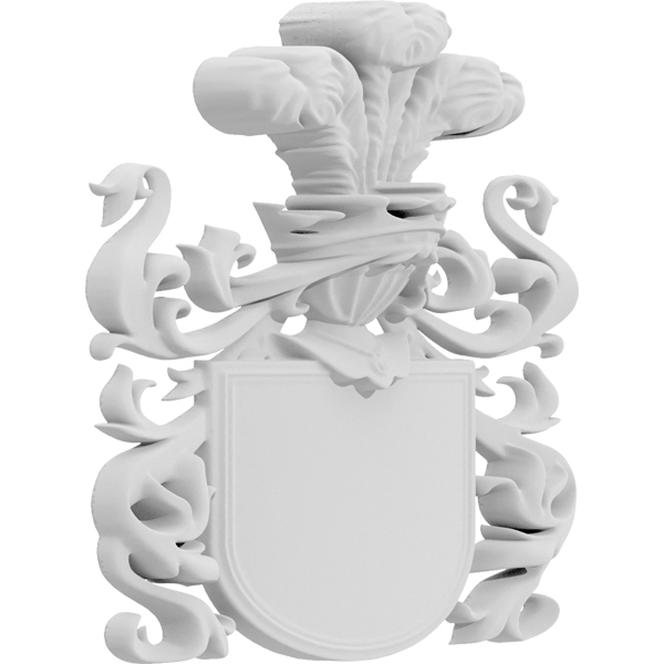 Ekena Millwork - ONLCCCRUF - Coat of Arms Crown Onlay