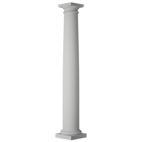 CW Ohio Inc. - Endura-Stone™ Column, Round Shaft (FRP) w/True Entasis Taper, Smooth Finish - Ready to be Painted