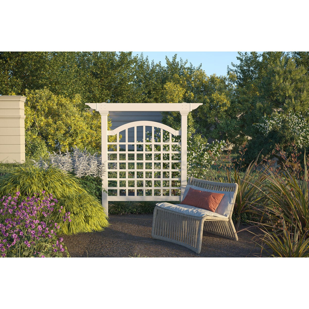 New England Arbors Manchester Vinyl Trellis