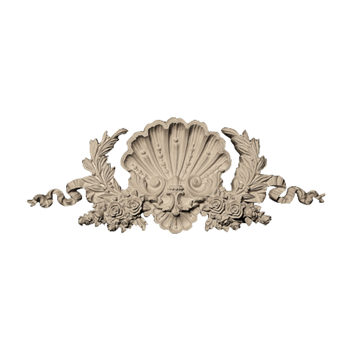 Shell With Ribbon Approx. 15-3/4